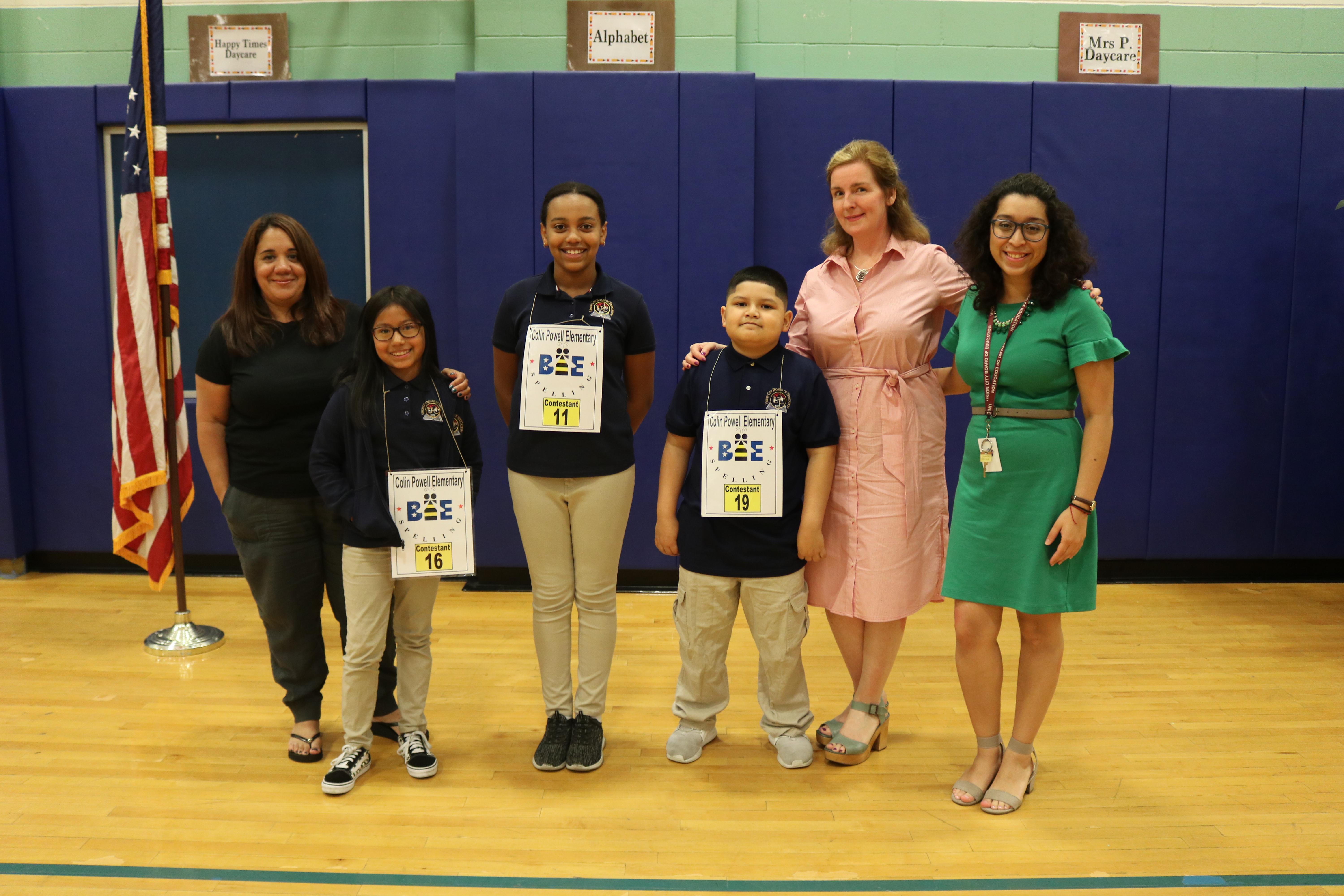 Spelling Bee teachers and top 3 contestants