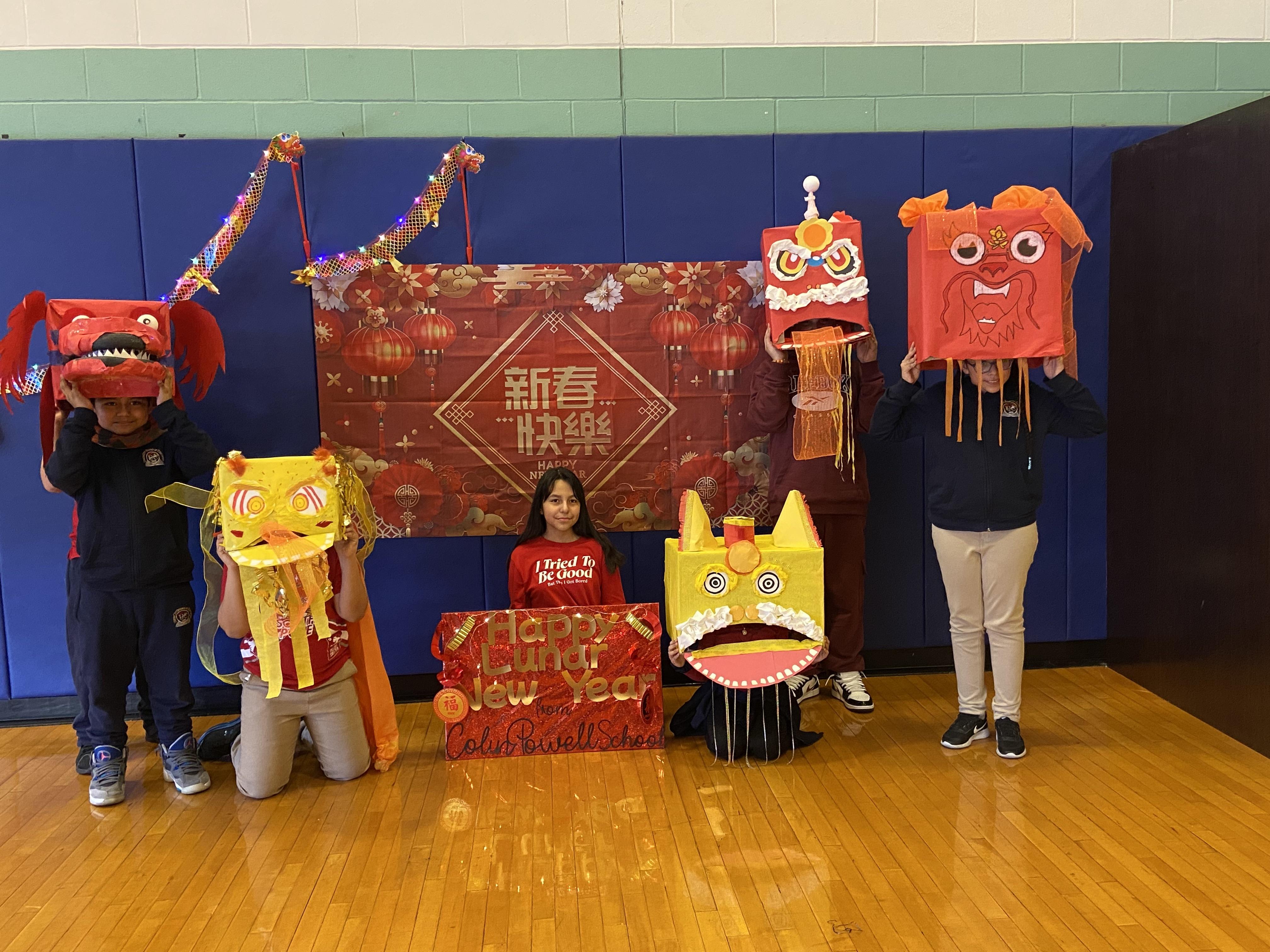 Celebrating The Lunar New Year at the Colin Powell School