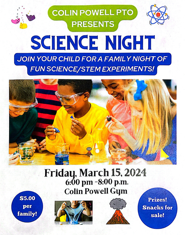 Science Night Flyer-Colin Powell School