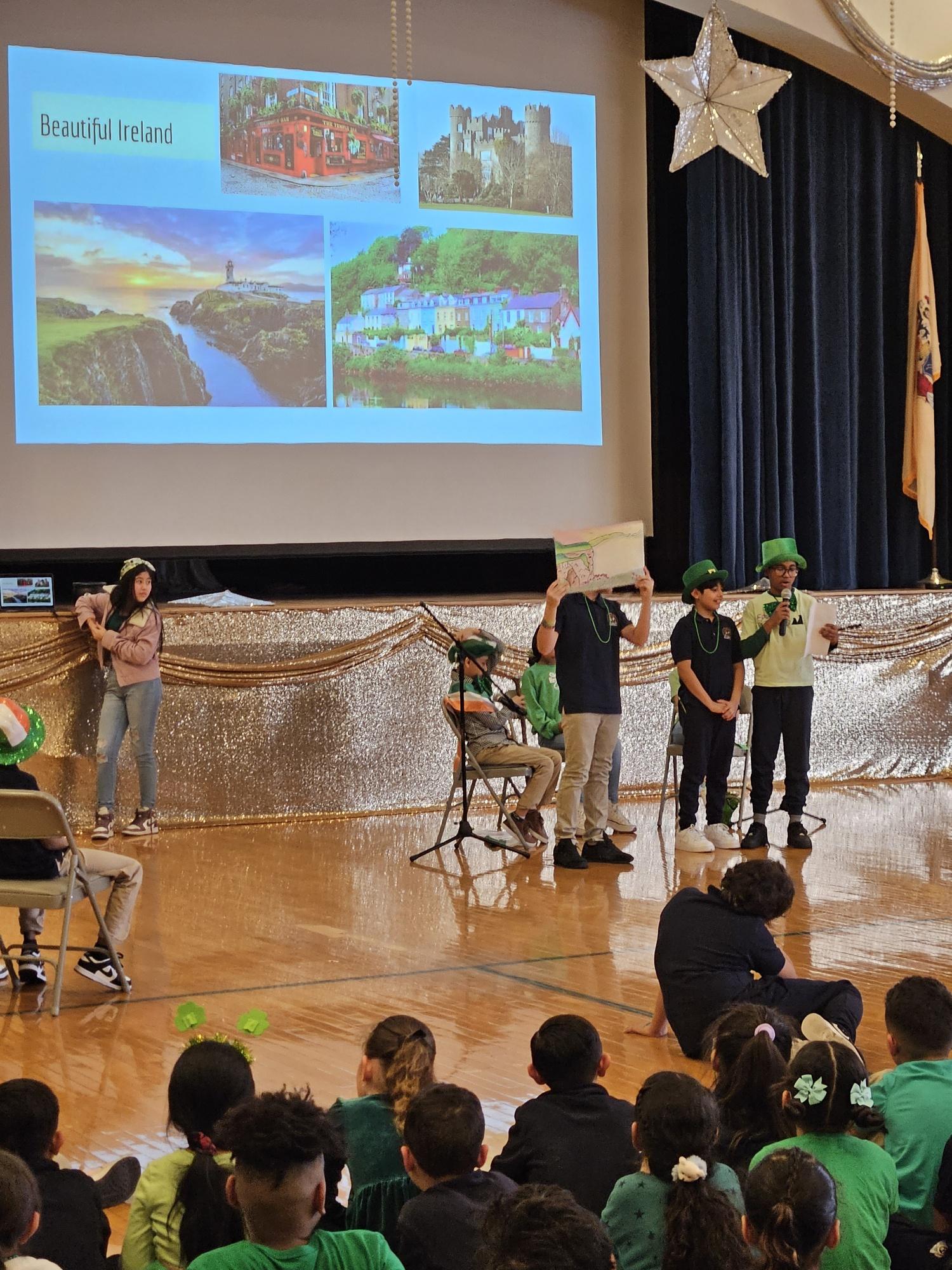 Celebrating Saint Patrick's Day at the Colin Powell School